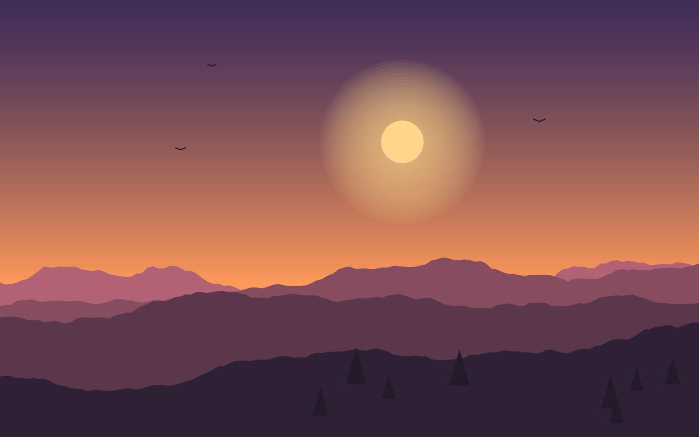 Landschaftsillustration