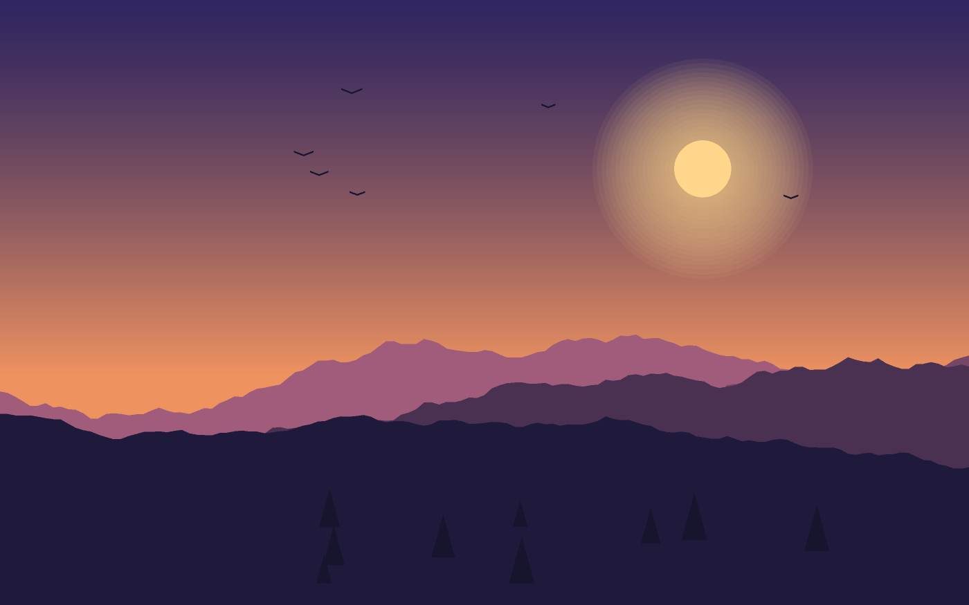 Landschaftsillustration