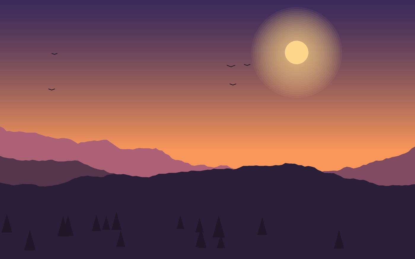 Landschaftsillustration