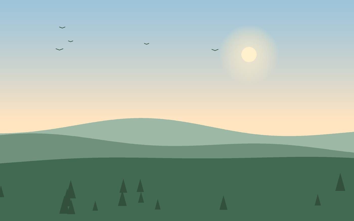 Landschapsillustratie