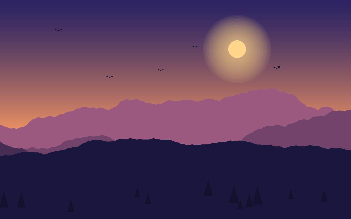Landschapsillustratie