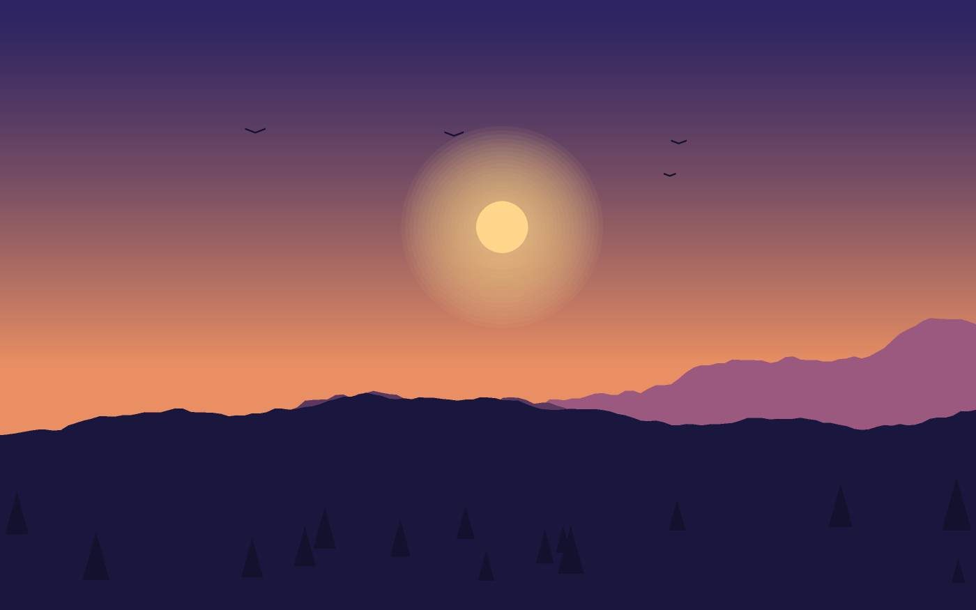 Landschapsillustratie