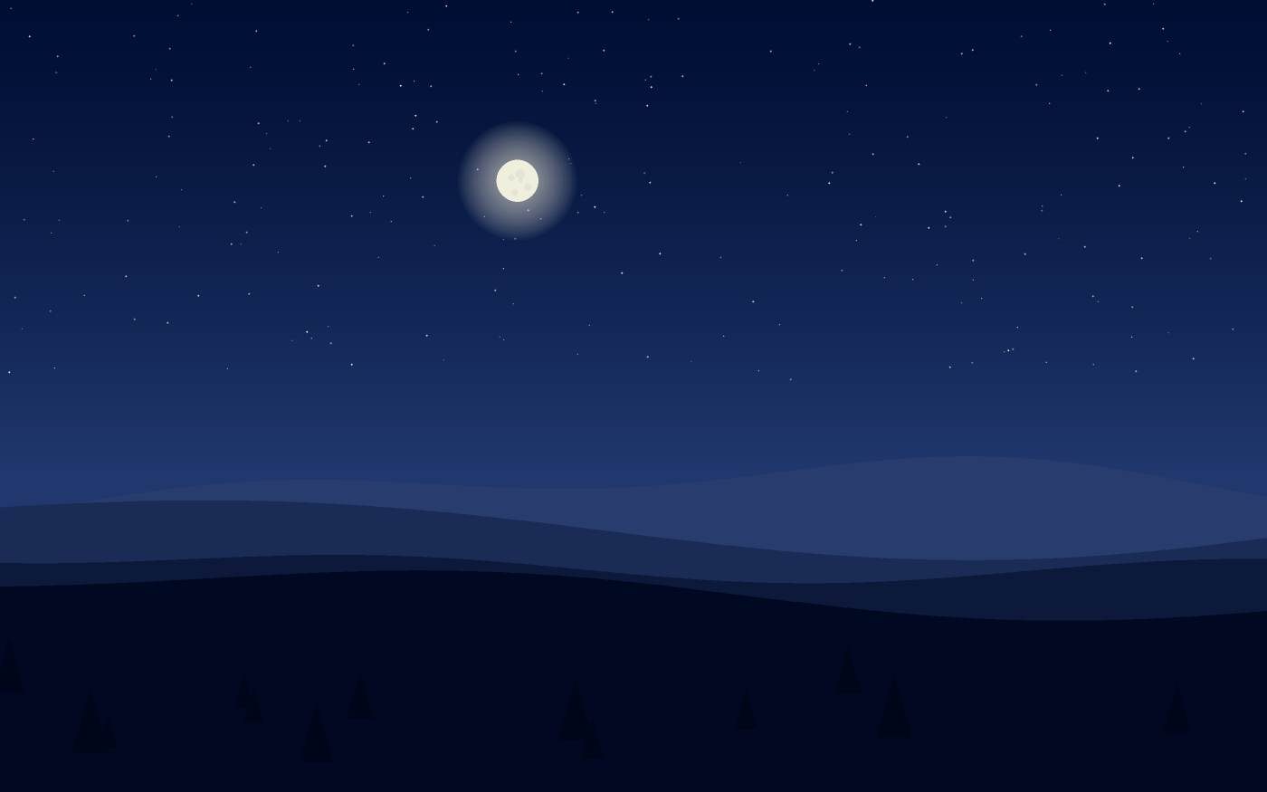 Ilustração de uma paisagem