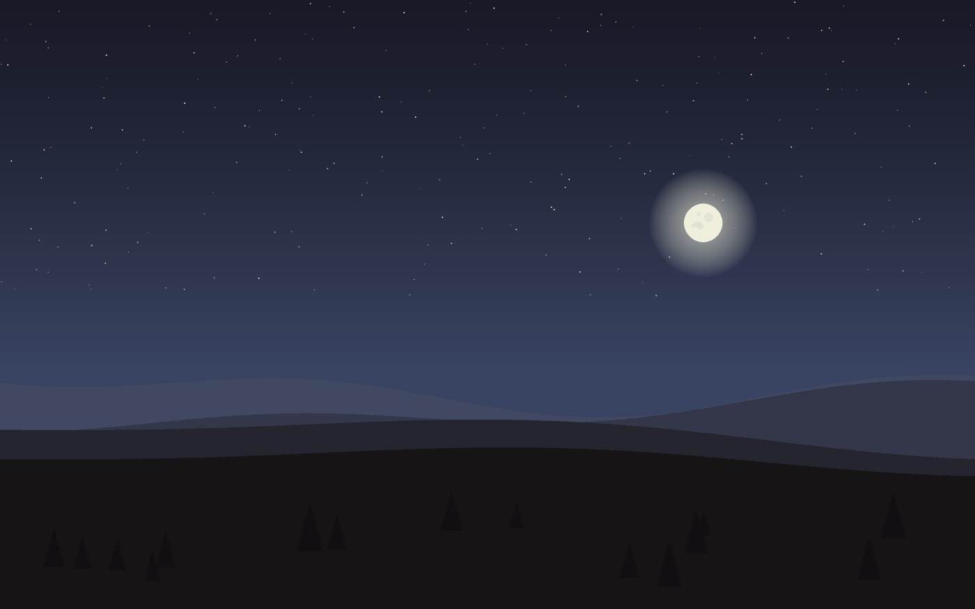 Ilustração de uma paisagem