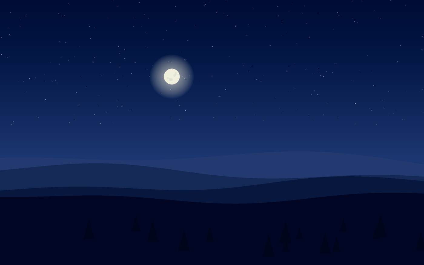 Ilustração de uma paisagem